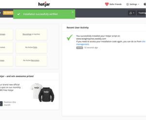 Google Tag Manager preview mode confirming the Hotjar tag is firing
